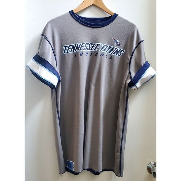 Tennessee Titans Jersey RARE Practice Blue SZ LG Reversible NFL Size Tag Removed - Picture 1 of 11